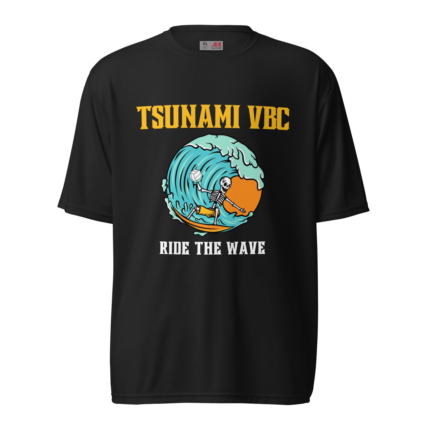 Active | Moisture Wicking Shirt | Tsunami Volleyball Club | Surf Wave VBC Logo
