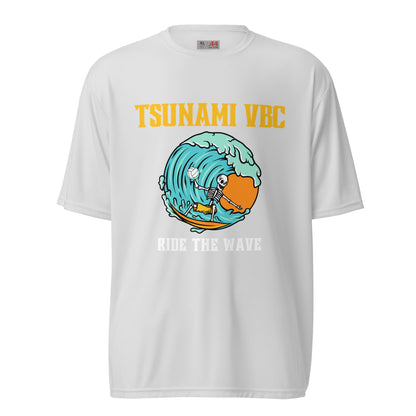 Active | Moisture Wicking Shirt | Tsunami Volleyball Club | Surf Wave VBC Logo