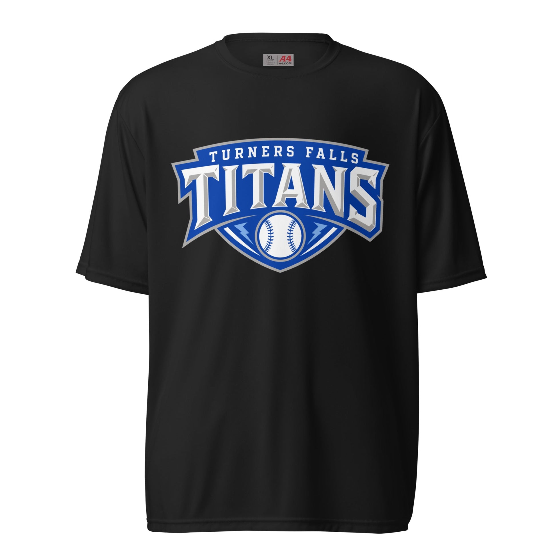 Active | Moisture Wicking Shirt | Turners Falls Titans | Titan Crest Logo