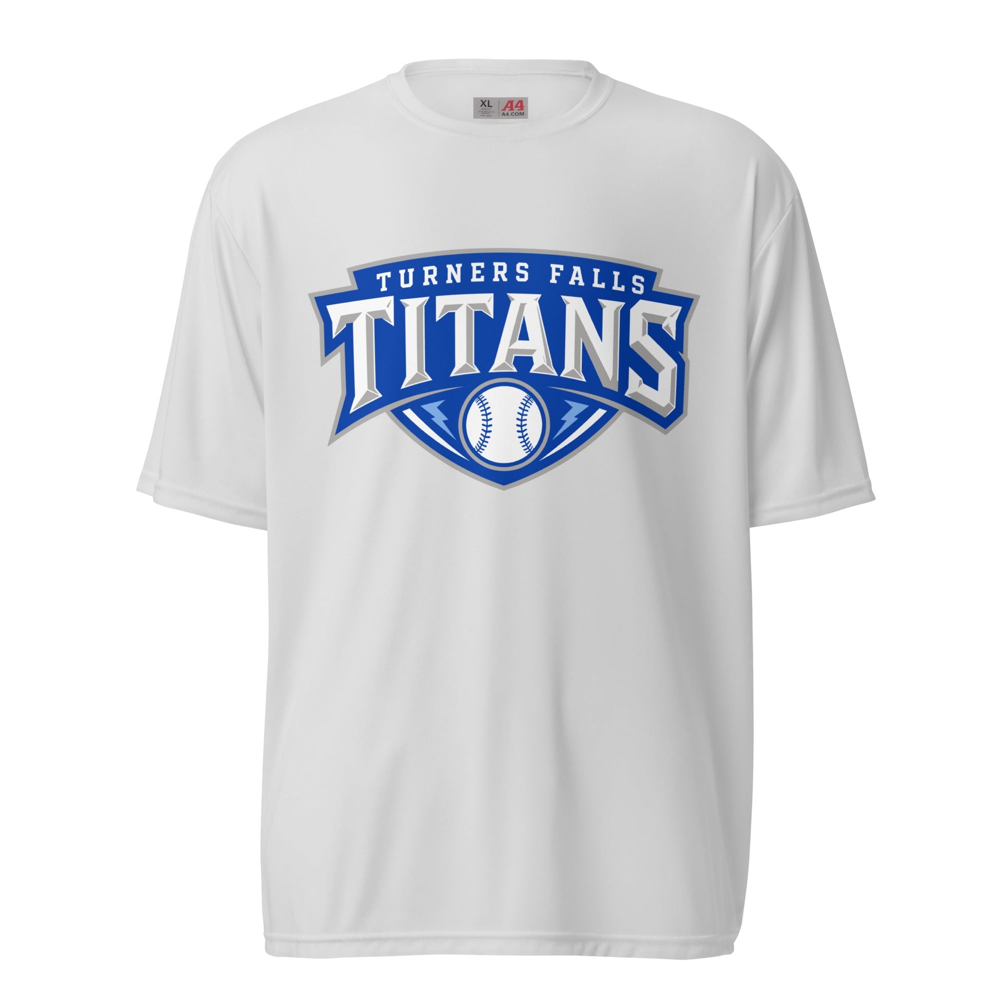Active | Moisture Wicking Shirt | Turners Falls Titans | Titan Crest Logo