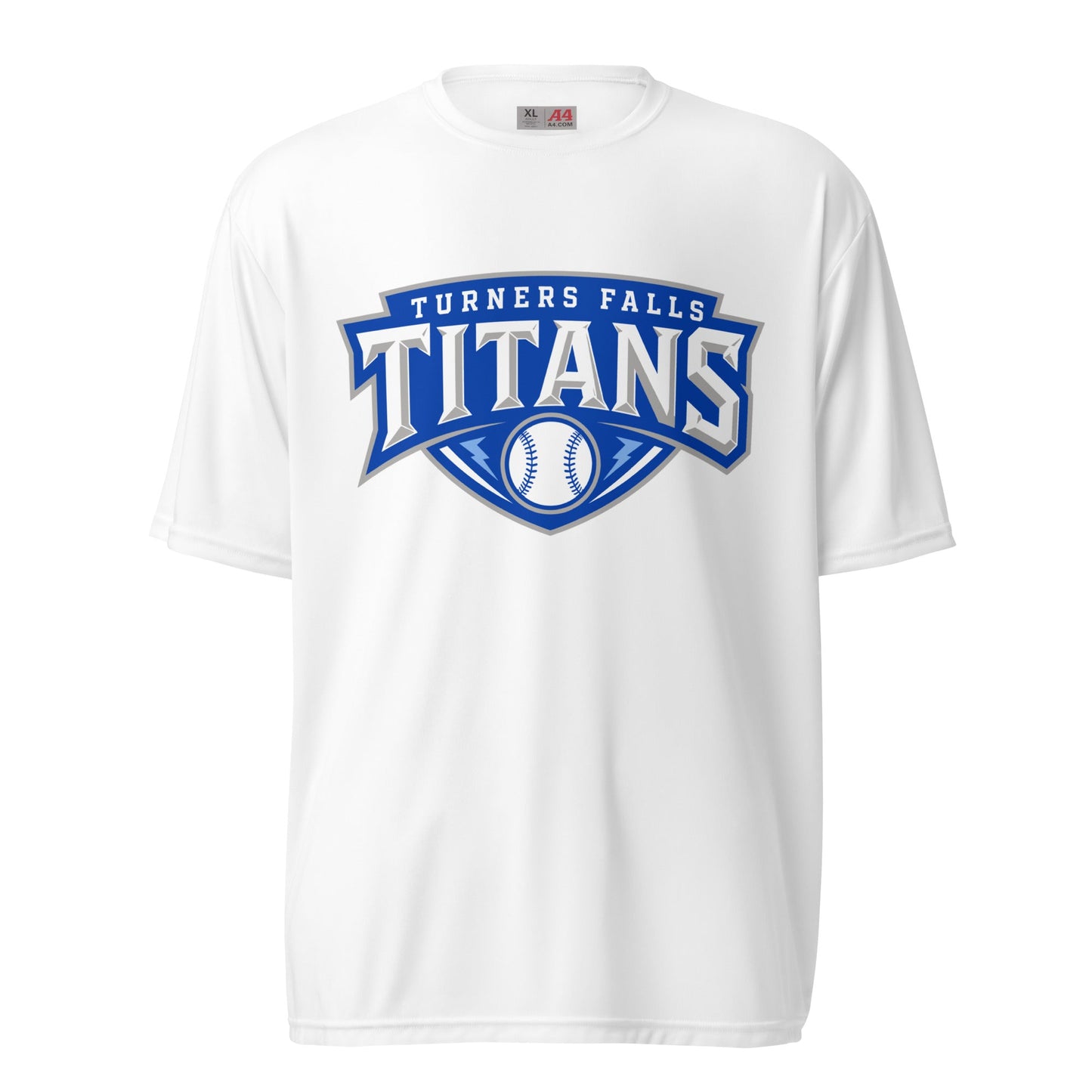Active | Moisture Wicking Shirt | Turners Falls Titans | Titan Crest Logo