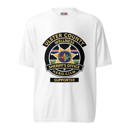 Active | Moisture Wicking Shirt | Ulster County Sheriff's Office Wellness Division | Badge Logo