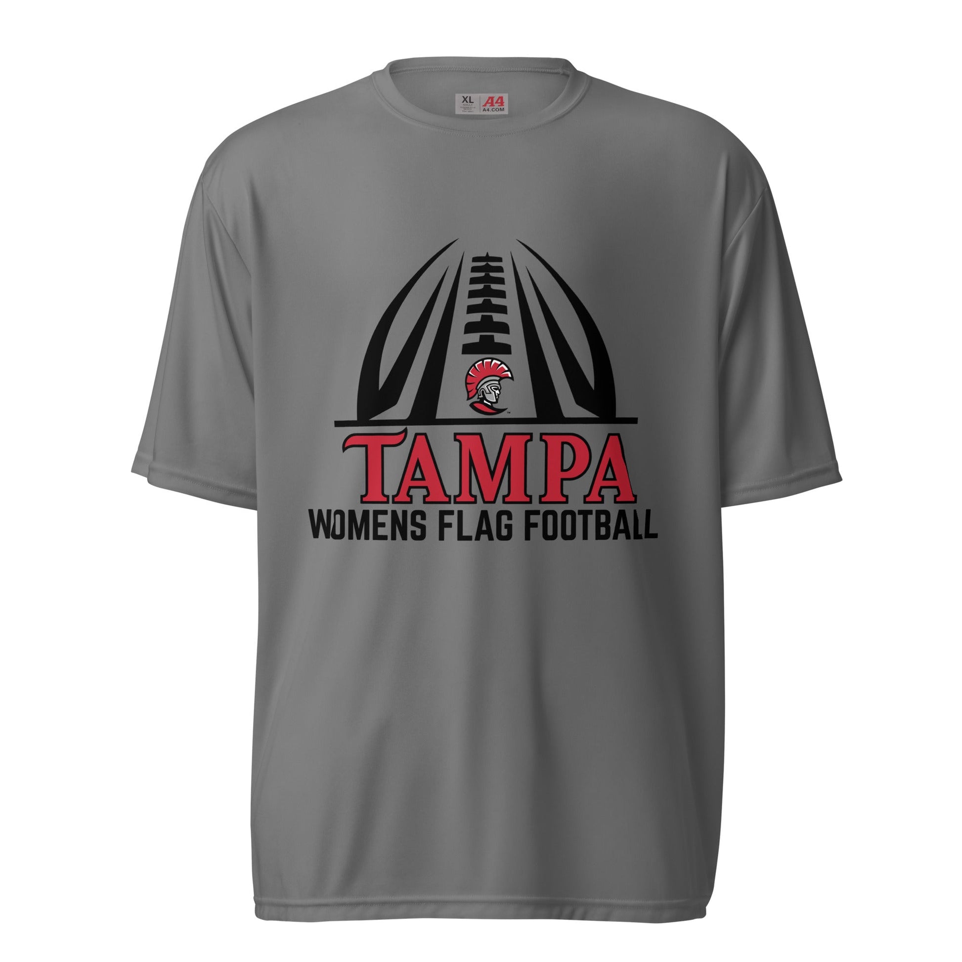 Active | Moisture Wicking Shirt | University of Tampa Women's Flag Football | Football Logo