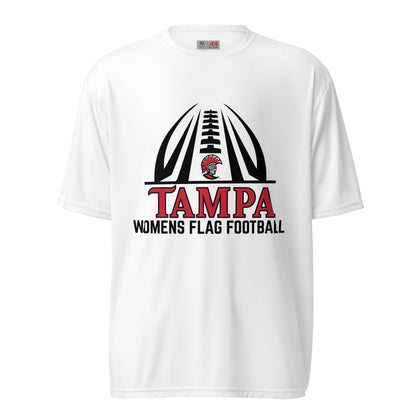 Active | Moisture Wicking Shirt | University of Tampa Women's Flag Football | Football Logo