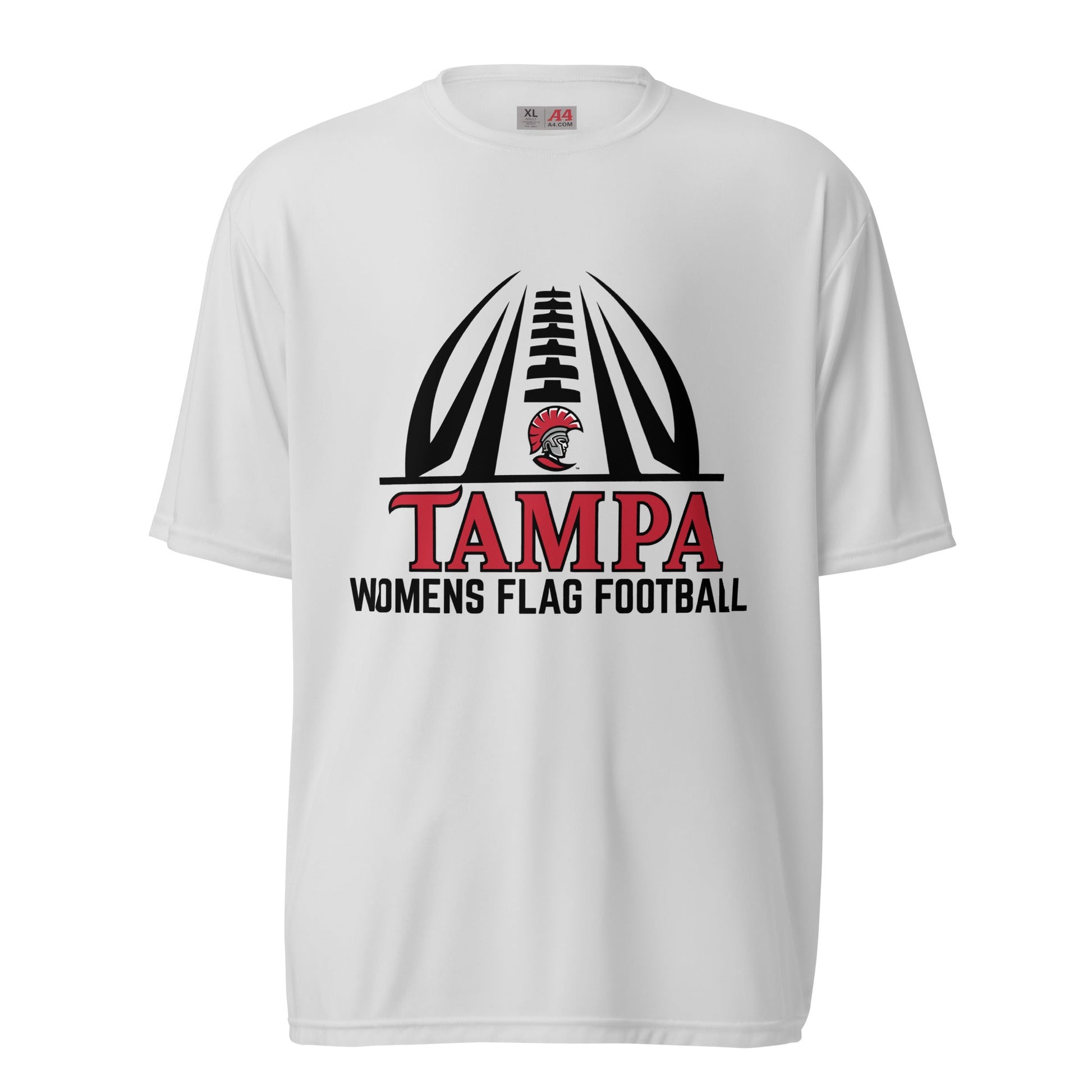 Active | Moisture Wicking Shirt | University of Tampa Women's Flag Football | Football Logo