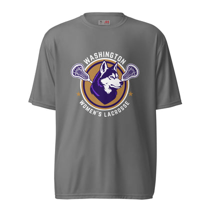 Active | Moisture Wicking Shirt | UW Women's Club Lacrosse | Badge Logo