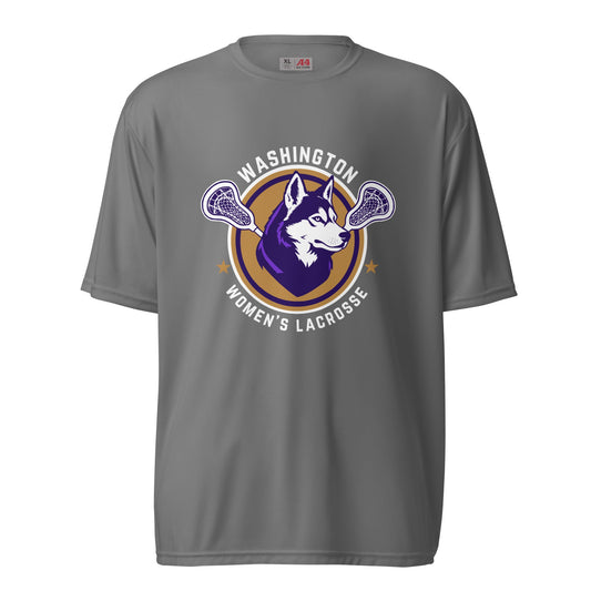 Active | Moisture Wicking Shirt | UW Women's Club Lacrosse | Badge Logo