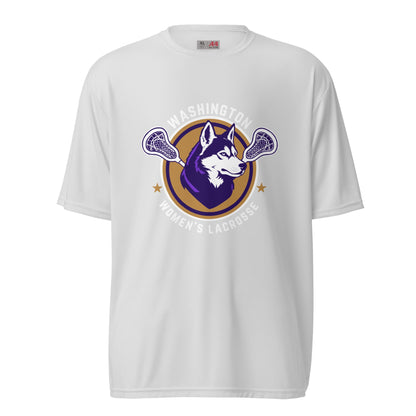 Active | Moisture Wicking Shirt | UW Women's Club Lacrosse | Badge Logo