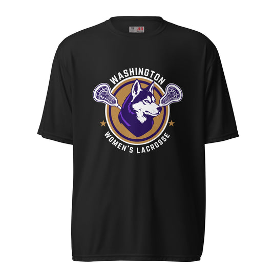 Active | Moisture Wicking Shirt | UW Women's Club Lacrosse | Badge Logo