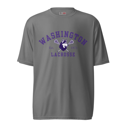 Active | Moisture Wicking Shirt | UW Women's Club Lacrosse | Washington Lacrosse Logo