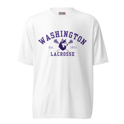 Active | Moisture Wicking Shirt | UW Women's Club Lacrosse | Washington Lacrosse Logo