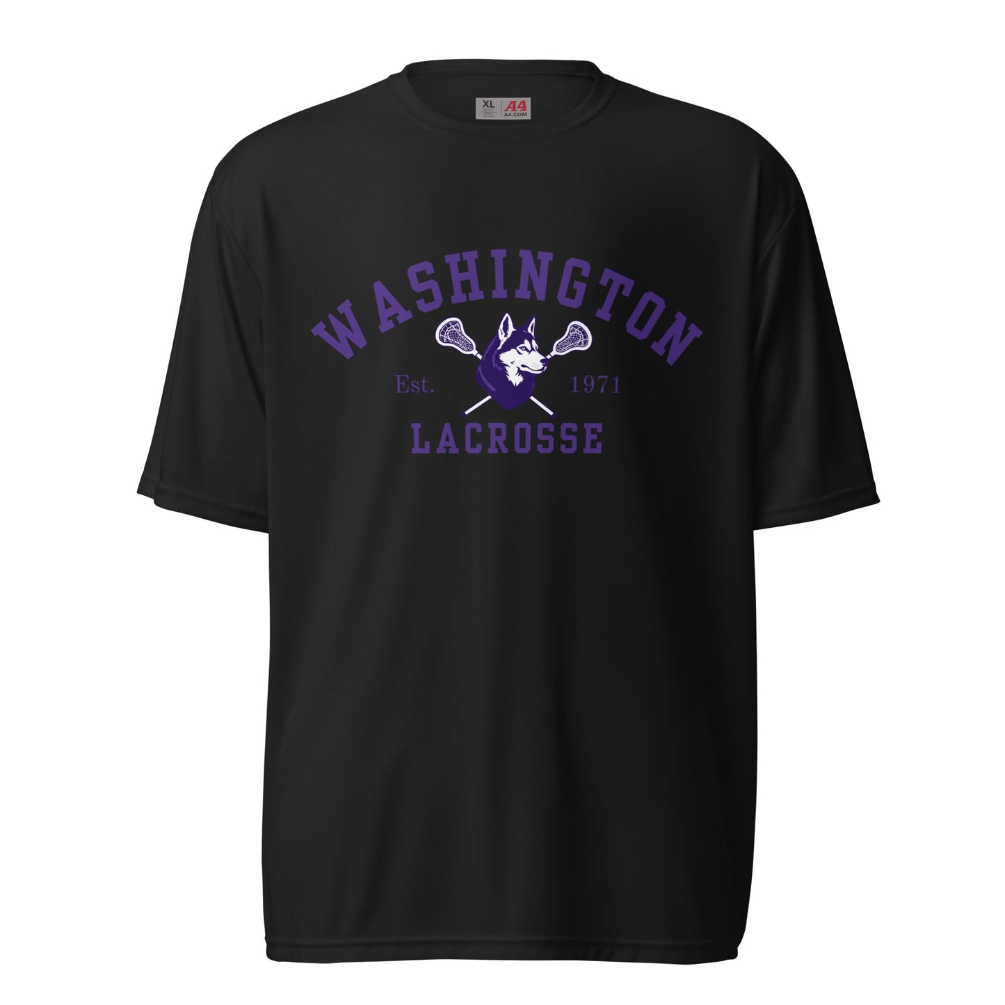 Active | Moisture Wicking Shirt | UW Women's Club Lacrosse | Washington Lacrosse Logo