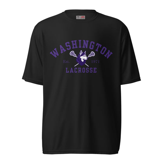 Active | Moisture Wicking Shirt | UW Women's Club Lacrosse | Washington Lacrosse Logo