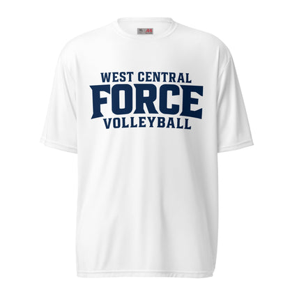 Active | Moisture Wicking Shirt | West Central Force Volleyball | Blue Logo