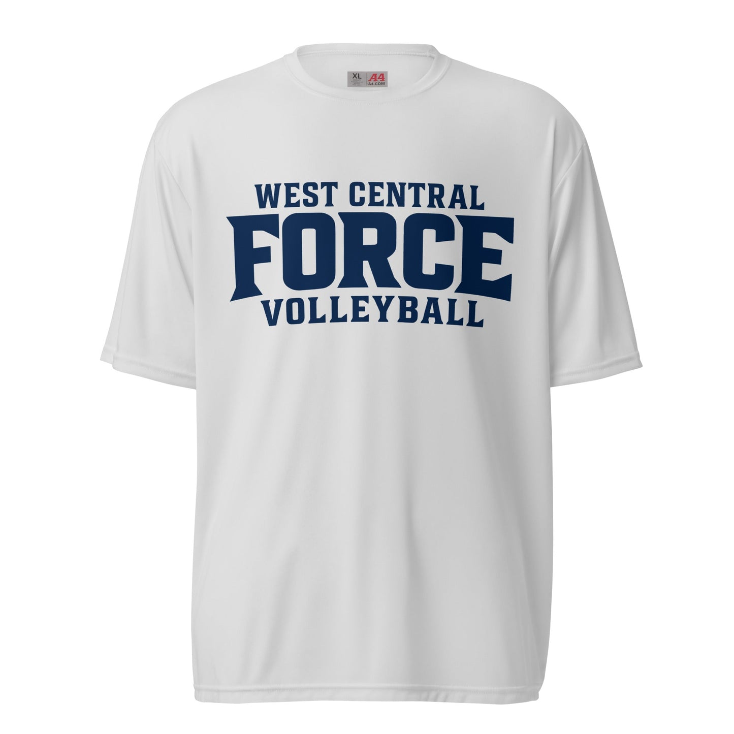 Active | Moisture Wicking Shirt | West Central Force Volleyball | Blue Logo
