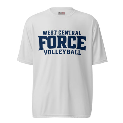 Active | Moisture Wicking Shirt | West Central Force Volleyball | Blue Logo