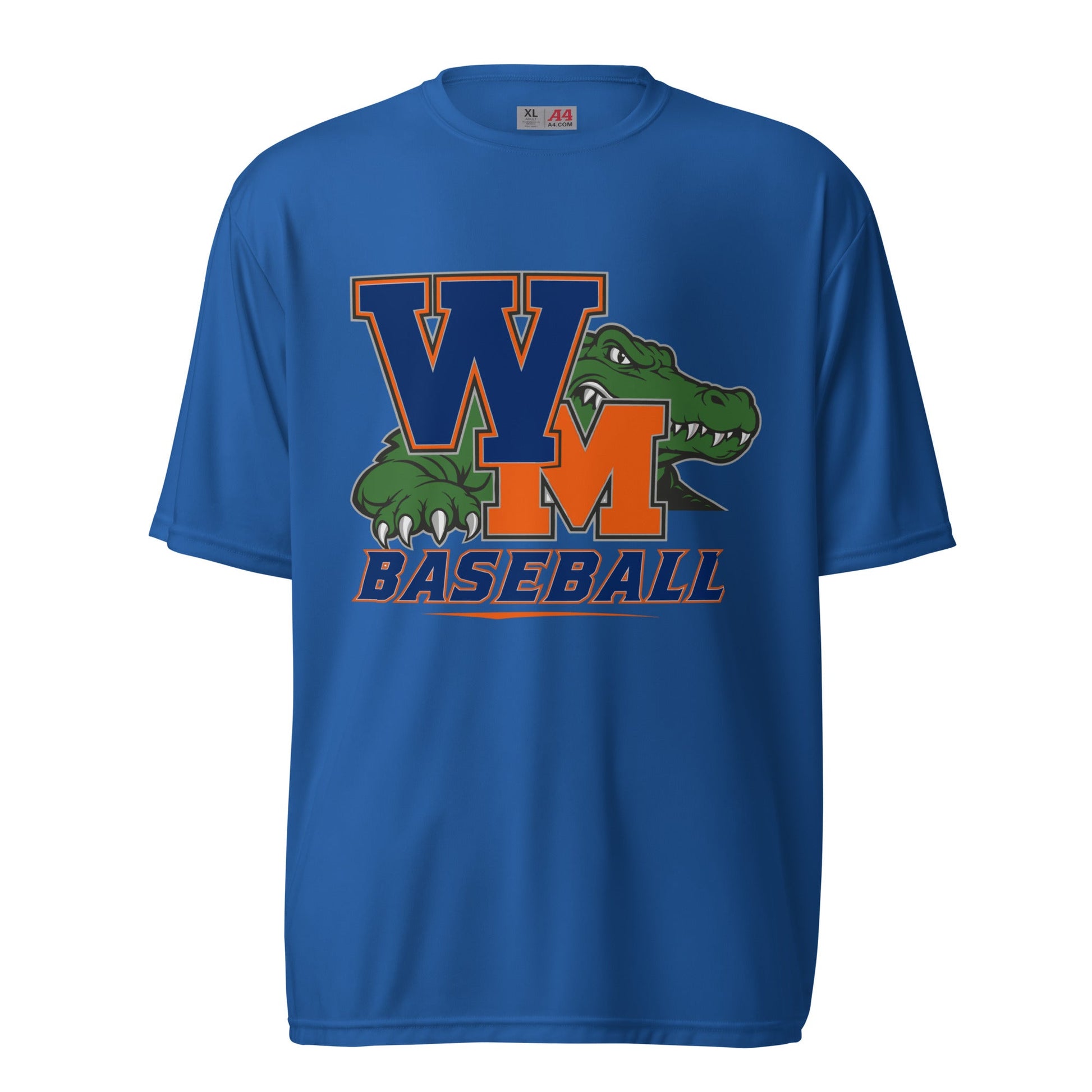 Active | Moisture Wicking Shirt | West Memphis Community Christian College Gators | Athletics Logo
