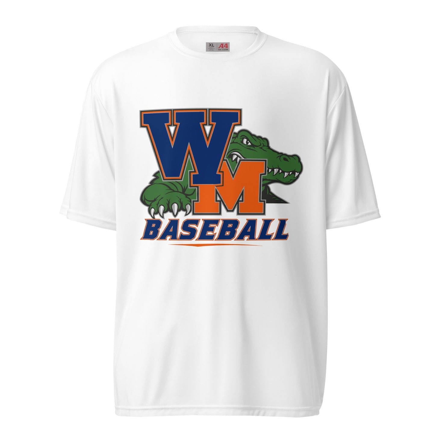 Active | Moisture Wicking Shirt | West Memphis Community Christian College Gators | Athletics Logo