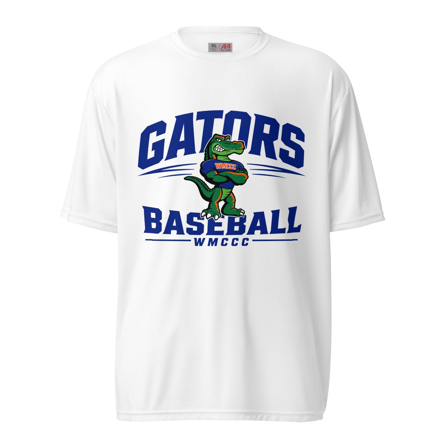 Active | Moisture Wicking Shirt | West Memphis Community Christian College Gators | Emblem Logo