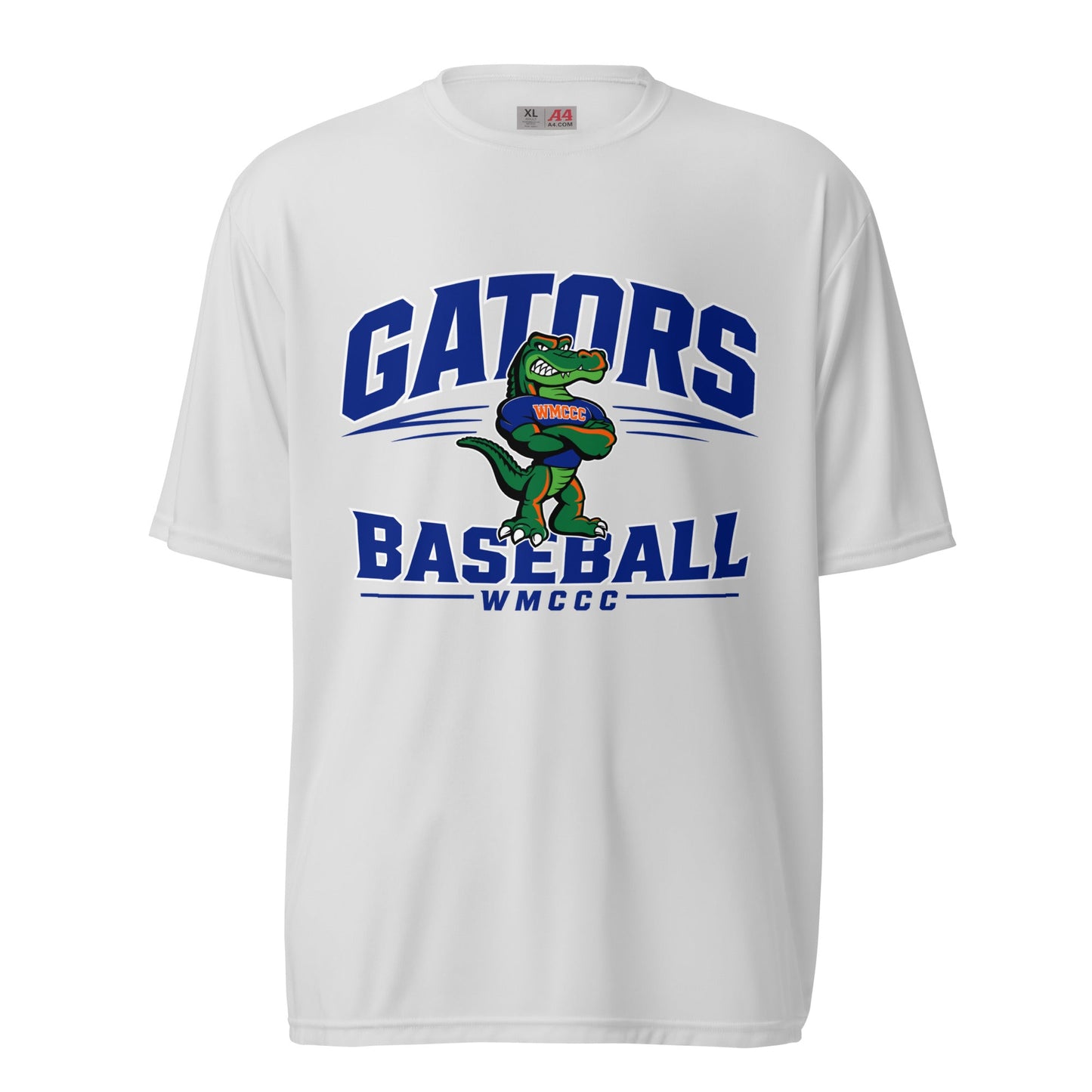 Active | Moisture Wicking Shirt | West Memphis Community Christian College Gators | Emblem Logo