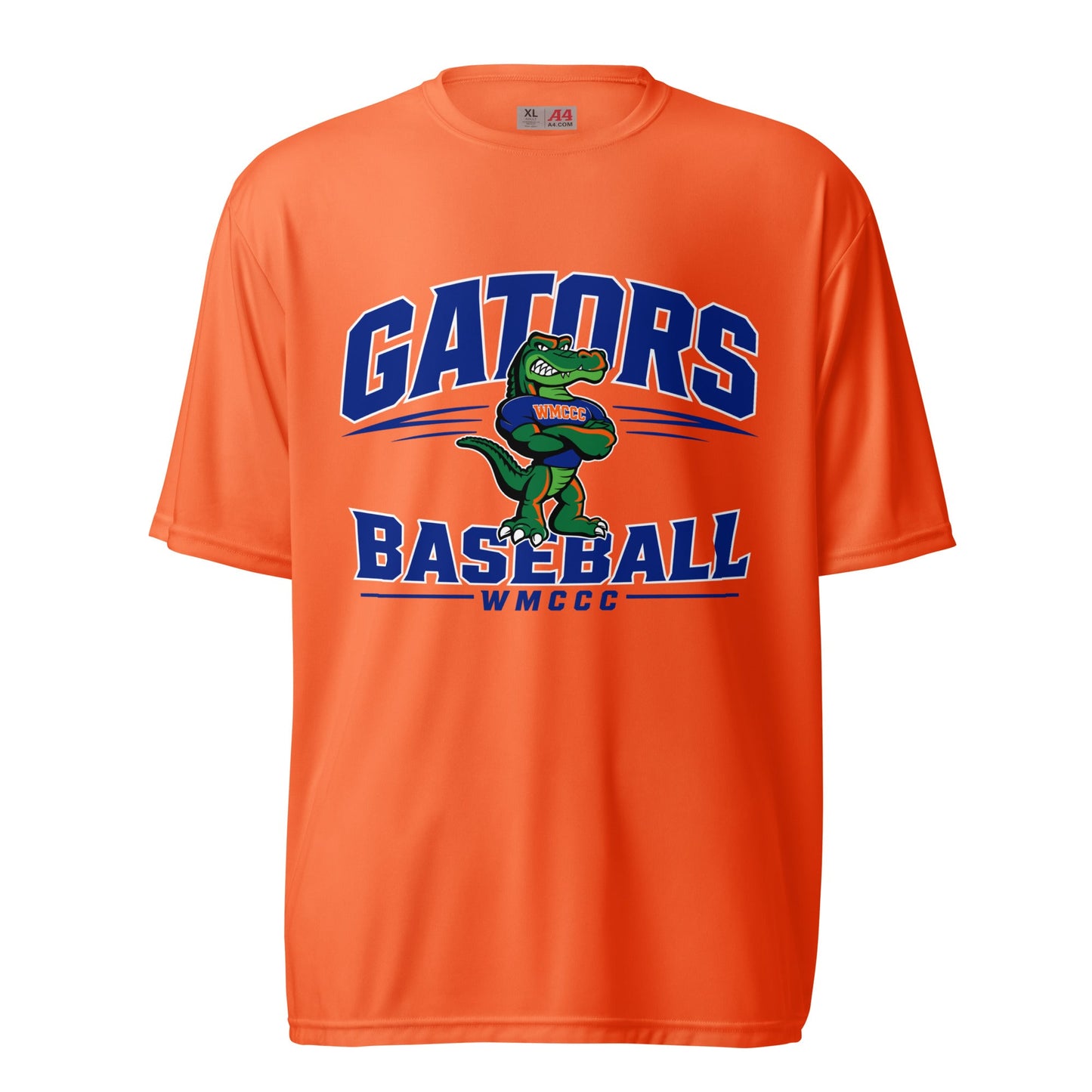 Active | Moisture Wicking Shirt | West Memphis Community Christian College Gators | Emblem Logo