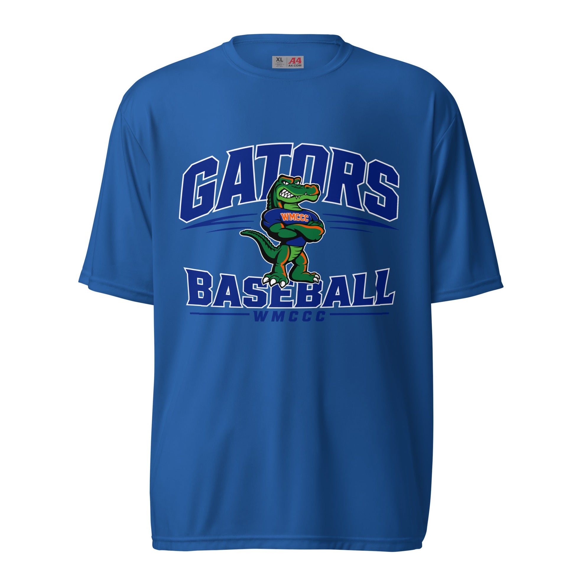 Active | Moisture Wicking Shirt | West Memphis Community Christian College Gators | Emblem Logo