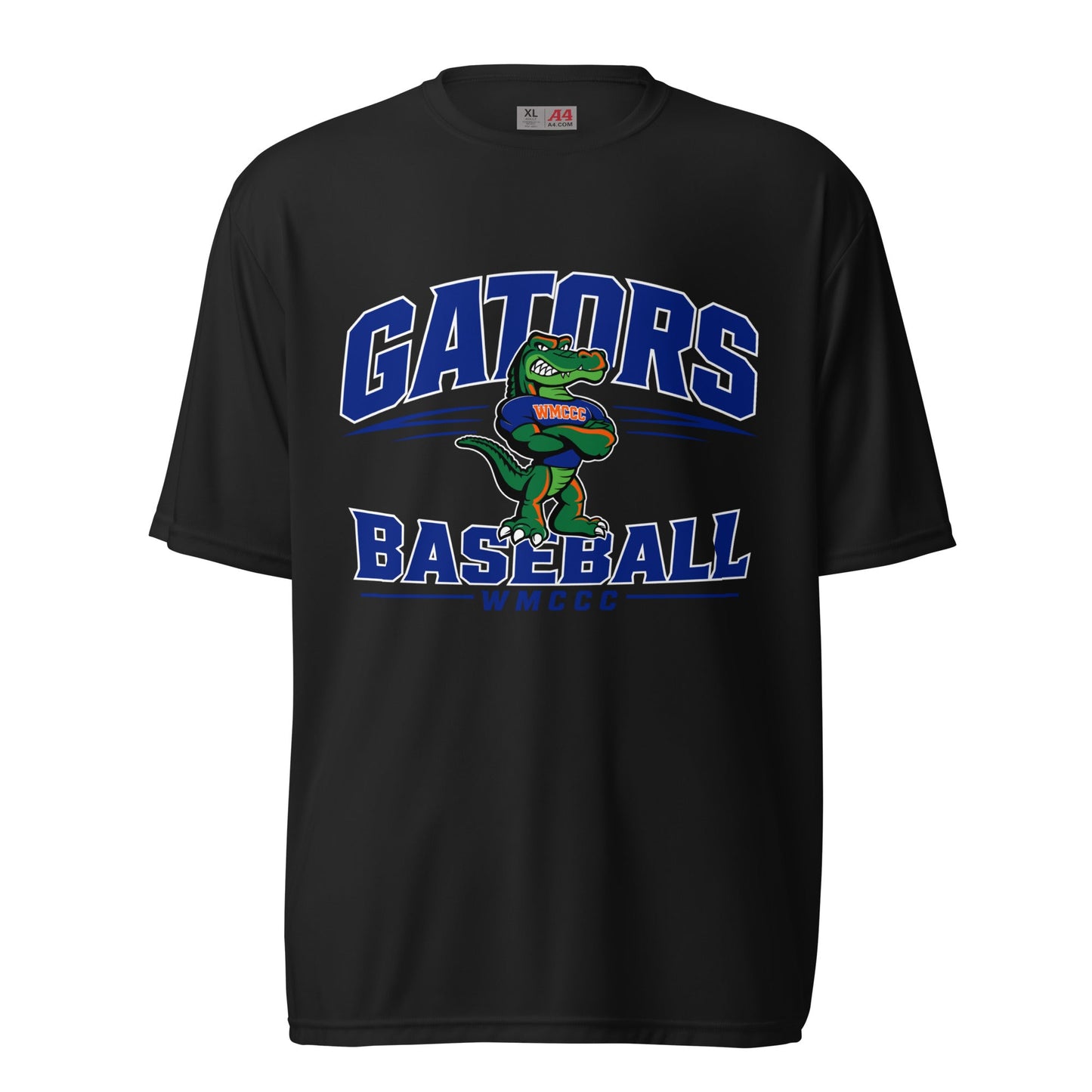 Active | Moisture Wicking Shirt | West Memphis Community Christian College Gators | Emblem Logo