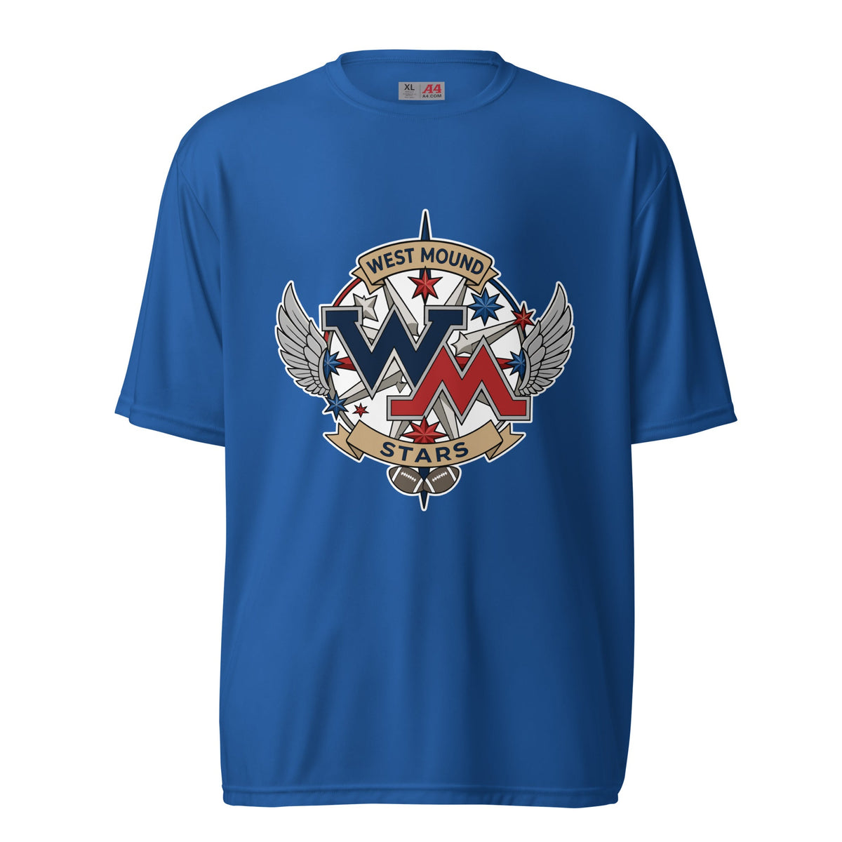 Active | Moisture Wicking Shirt | West Mound Stars | Crest Logo