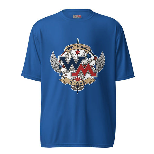 Active | Moisture Wicking Shirt | West Mound Stars | Crest Logo