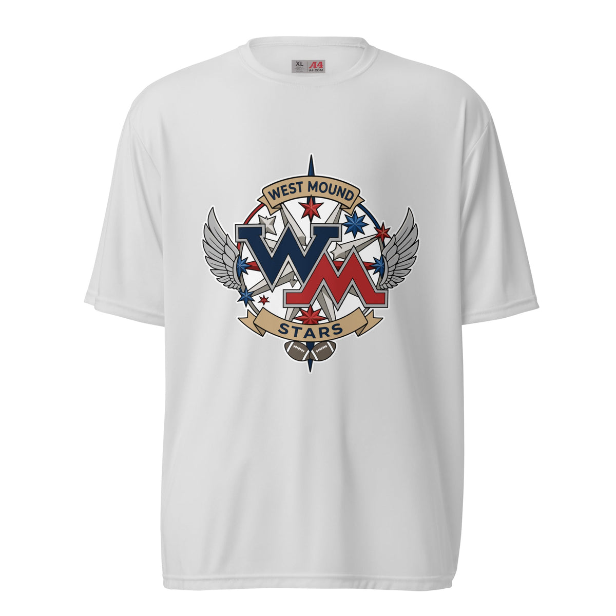 Active | Moisture Wicking Shirt | West Mound Stars | Crest Logo
