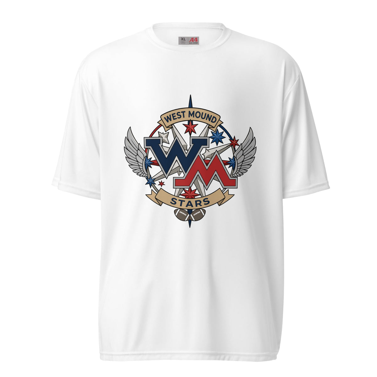 Active | Moisture Wicking Shirt | West Mound Stars | Crest Logo
