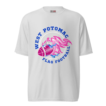 Active | Moisture Wicking Shirt | West Potomac Flag Football | Crest Logo