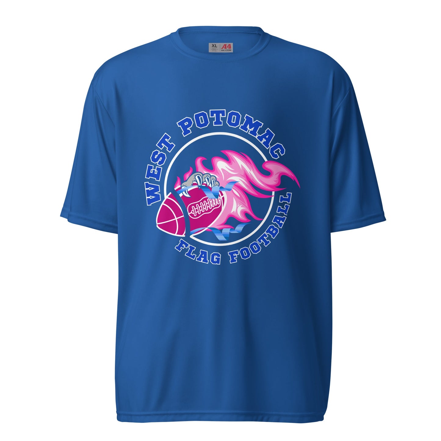 Active | Moisture Wicking Shirt | West Potomac Flag Football | Crest Logo