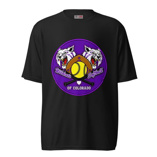 Active | Moisture Wicking Shirt | Wildcats Softball | Badge Logo
