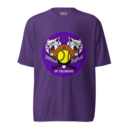 Active | Moisture Wicking Shirt | Wildcats Softball | Badge Logo