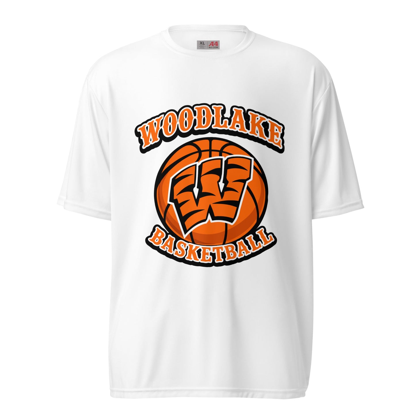 Active | Moisture Wicking Shirt | Woodlake Boys Basketball | Athletics Logo