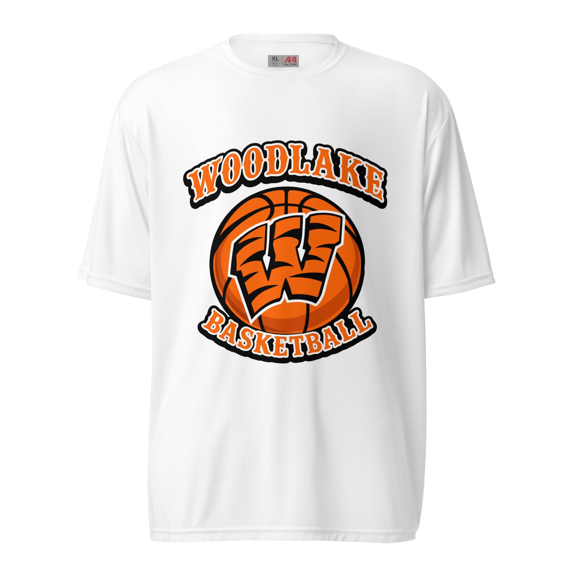 Active | Moisture Wicking Shirt | Woodlake Boys Basketball | Athletics Logo