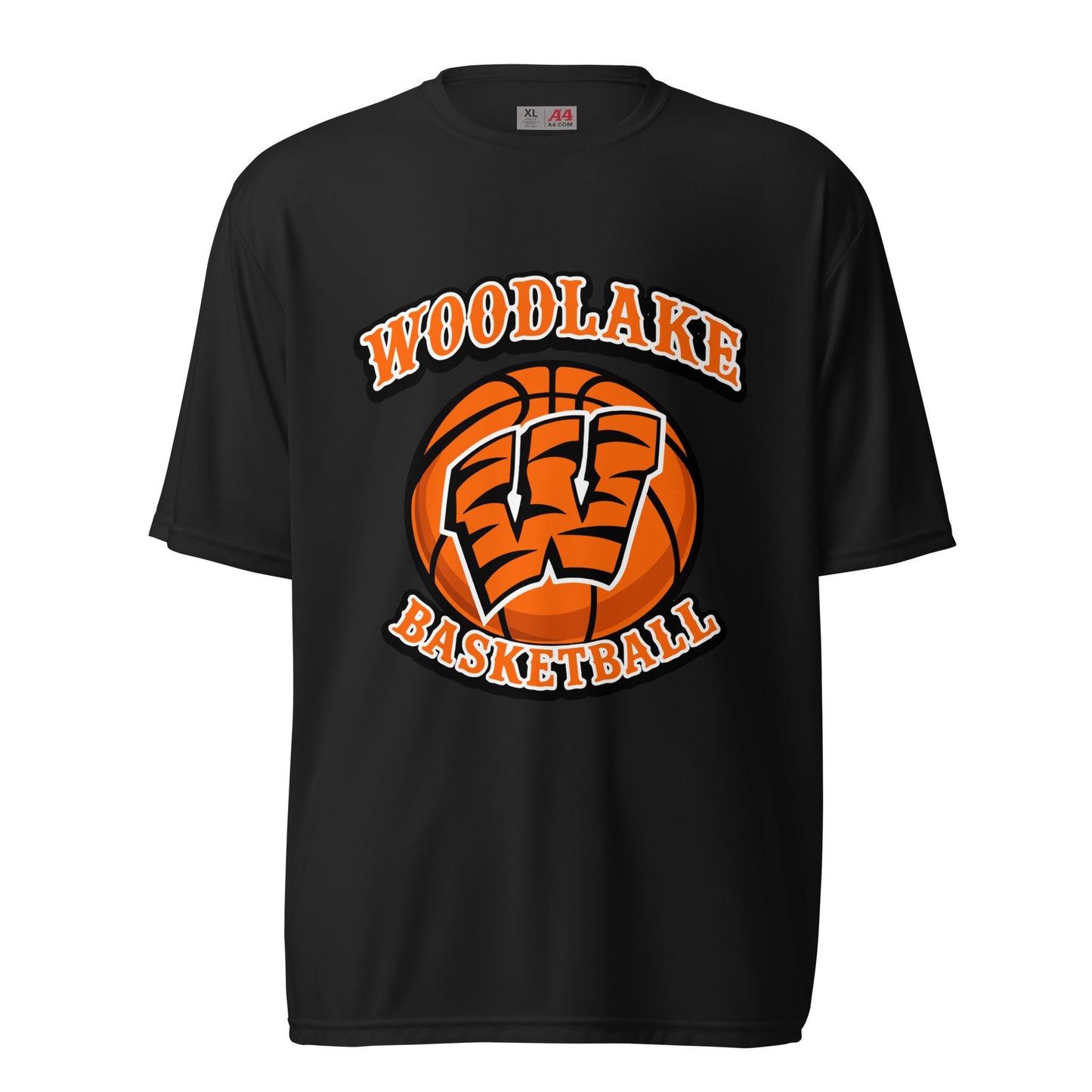 Active | Moisture Wicking Shirt | Woodlake Boys Basketball | Athletics Logo