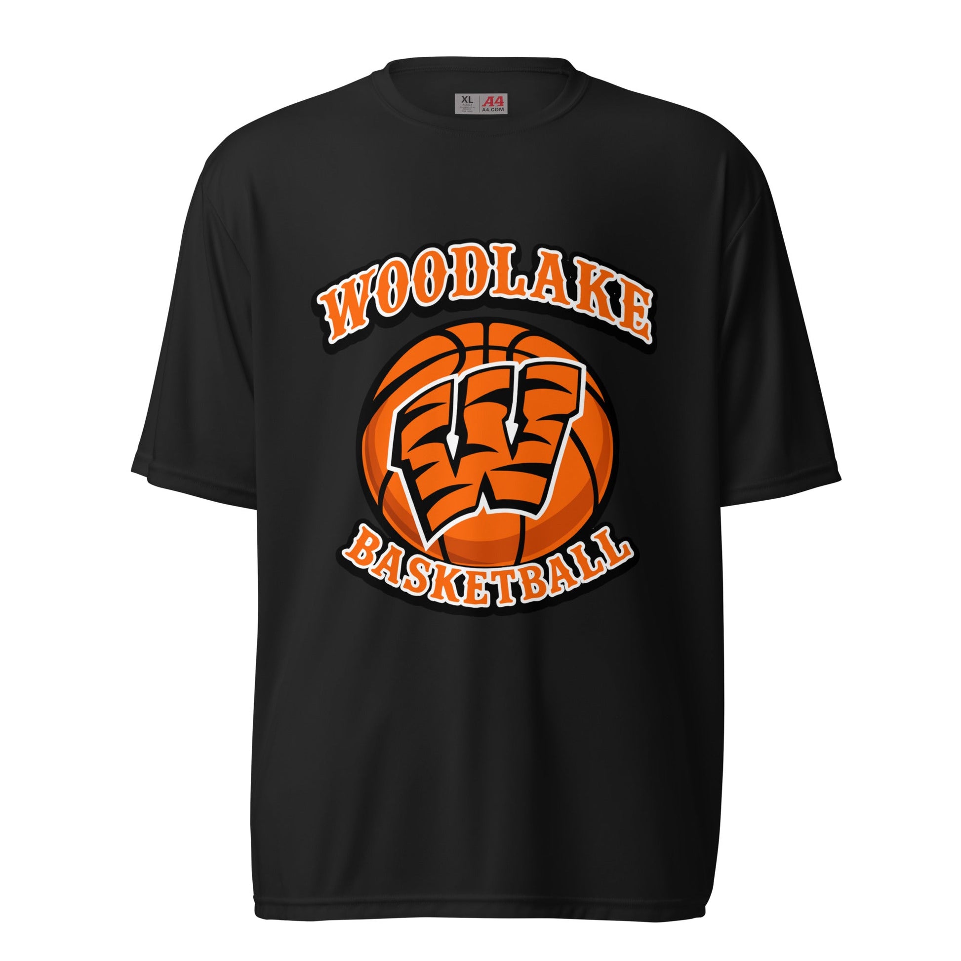 Active | Moisture Wicking Shirt | Woodlake Boys Basketball | Athletics Logo