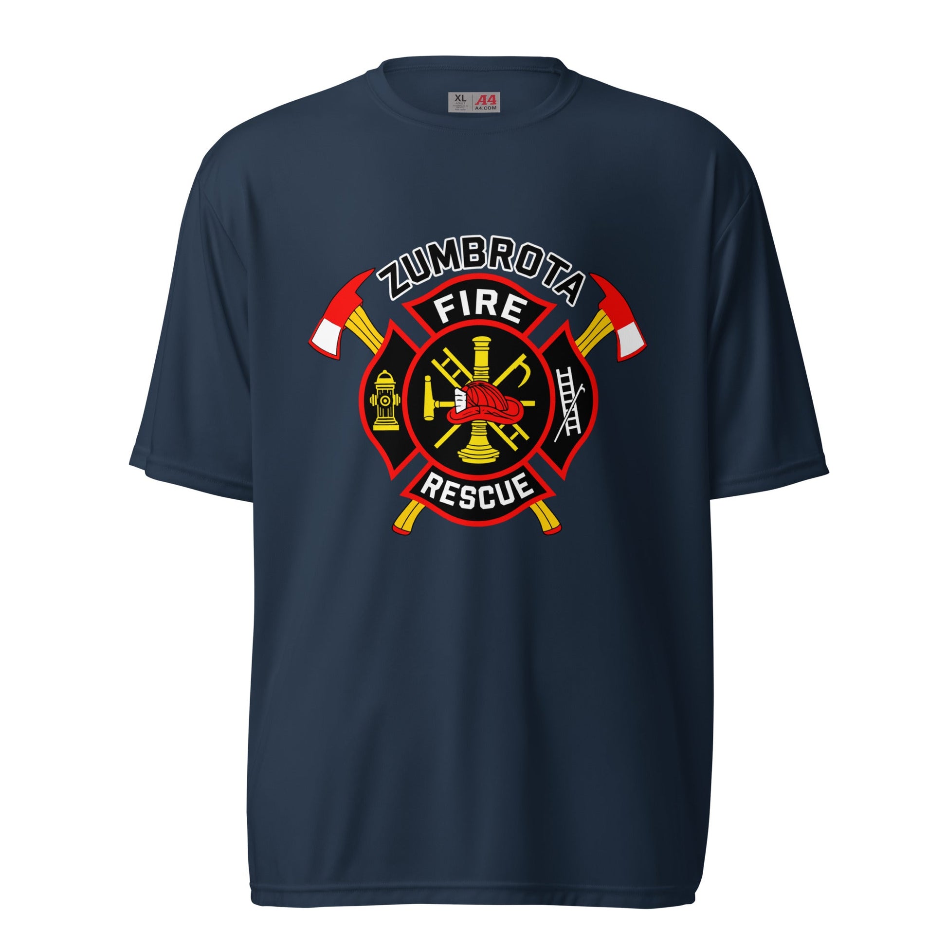 Active | Moisture Wicking Shirt | Zumbrota Fire Department | Vanguard Logo