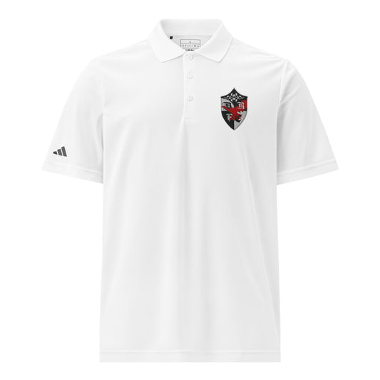 Signature | Embroidered Adidas Sport Polo | Bard College Rugby Football Club | Raptor Logo