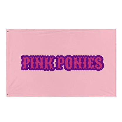 Flag | Pink Pony Athletic Club | Script Logo