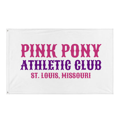 Flag | Pink Pony Athletic Club | Athletic Wordmark Logo