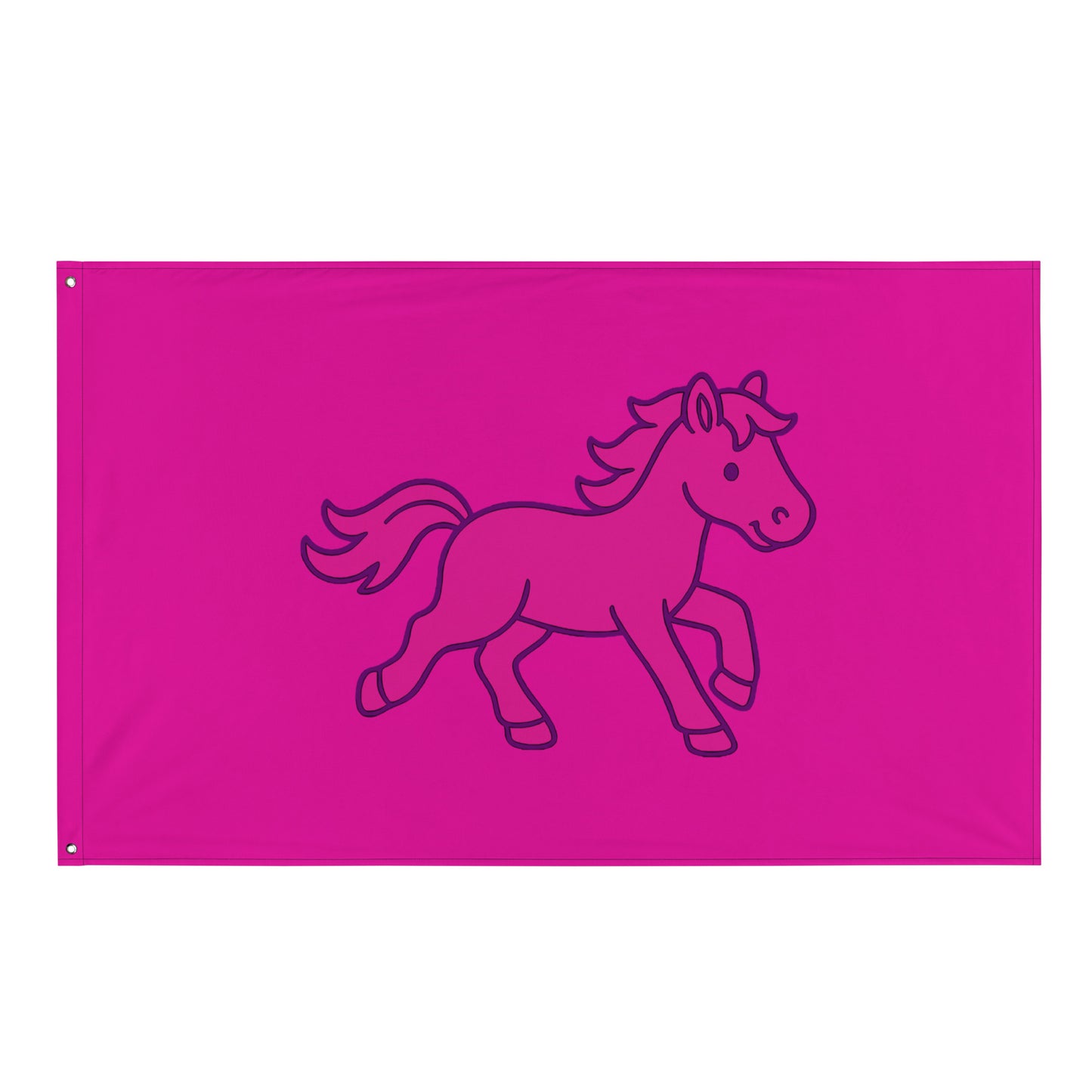 Flag | Pink Pony Athletic Club | Mascot Logo