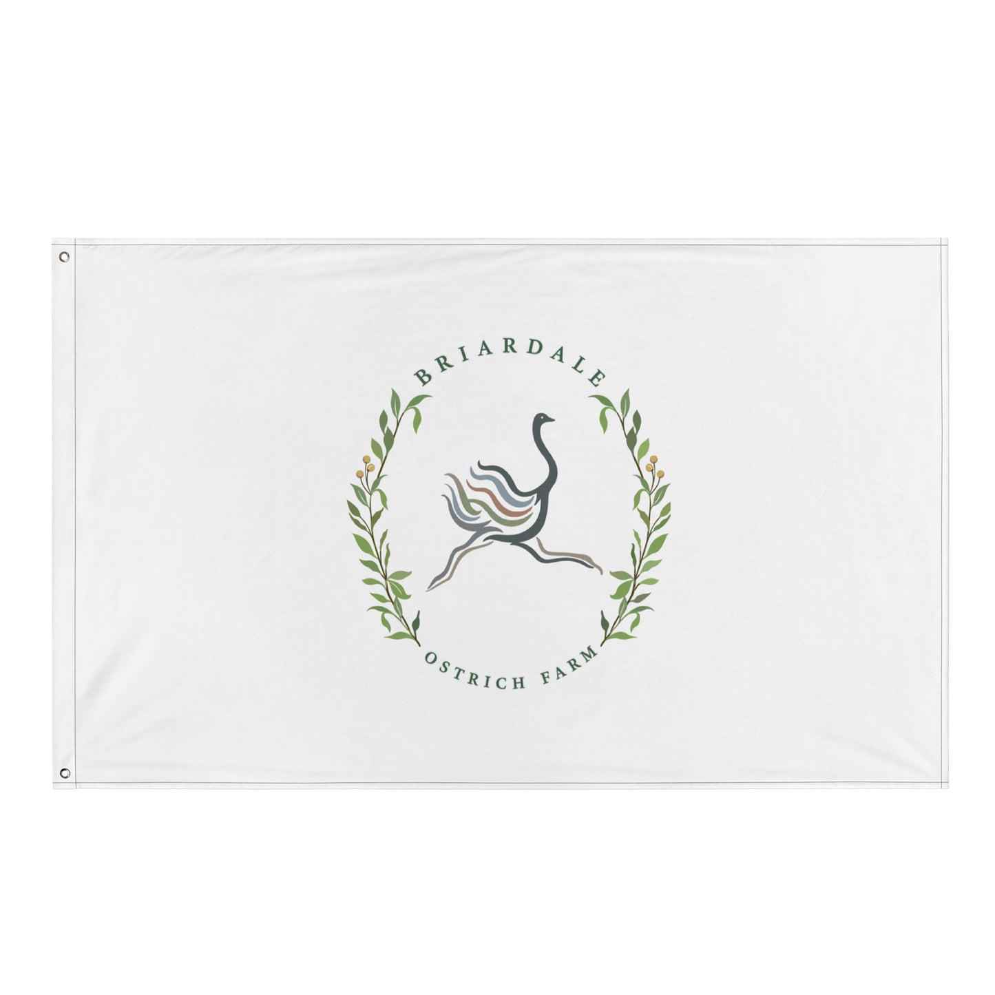 Flag | Briardale Ostrich Farm | Crest Logo