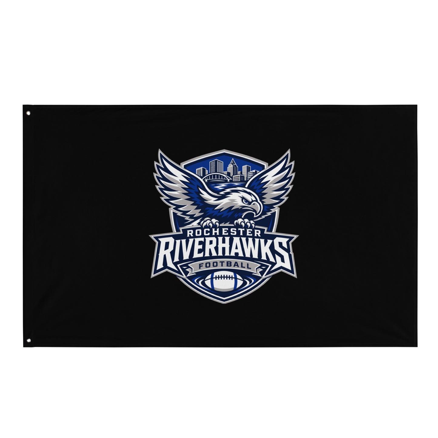Flag | Rochester Riverhawks | Shield Logo