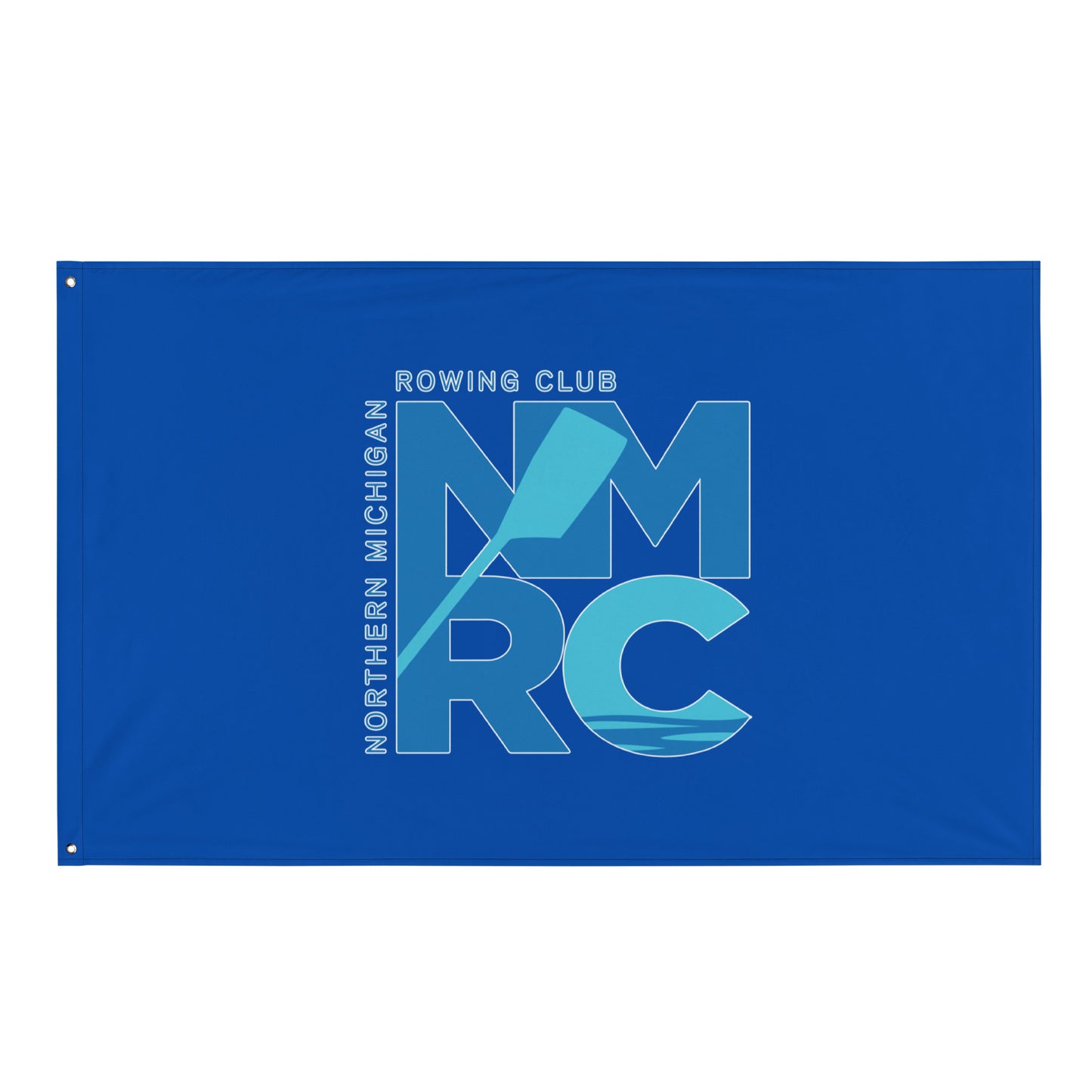 Flag | Northern Michigan Rowing | Modern Script Logo