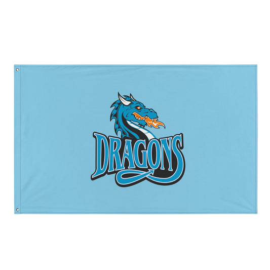 Flag | International Studies Middle School Volleyball | Emblem Logo