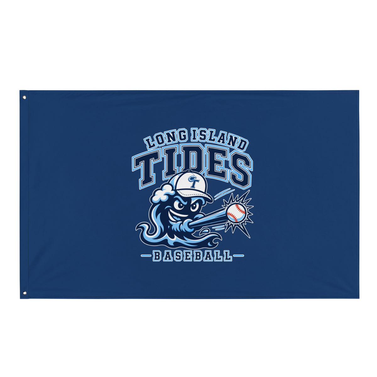 Flag | Long Island Tides Baseball | Valor Logo