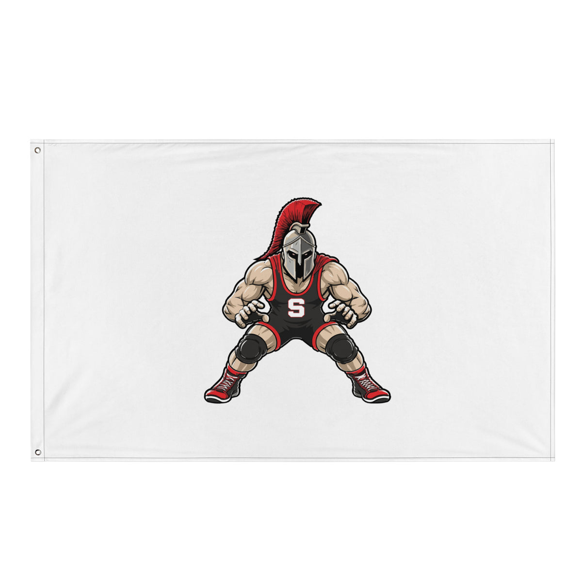 Flag | Spartan Wrestling Club | Mascot Logo